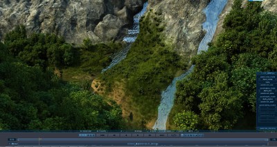 写实鸟瞰山谷 山地 溪流 河流 山体 山脉 鸟瞰 自然地貌 山峦 丛山