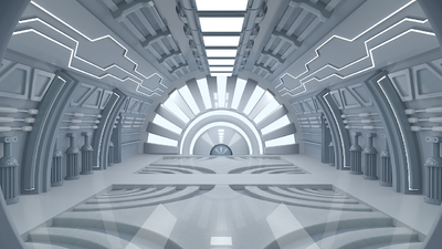 未来空间 科幻空间 科技空间 未来场景 未来室内 实验室 空间站 虚拟