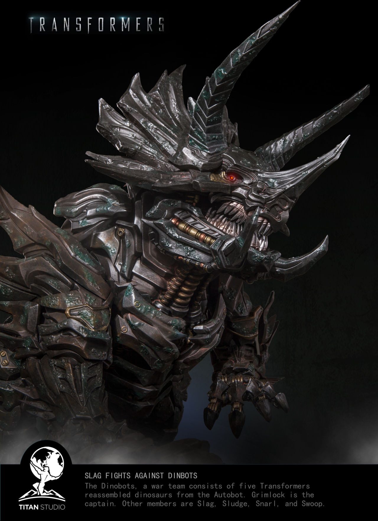 原创变形金刚机器恐龙铁渣