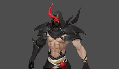 蒙面人,面具男战士,鬼武士,鬼武者,肌肉男