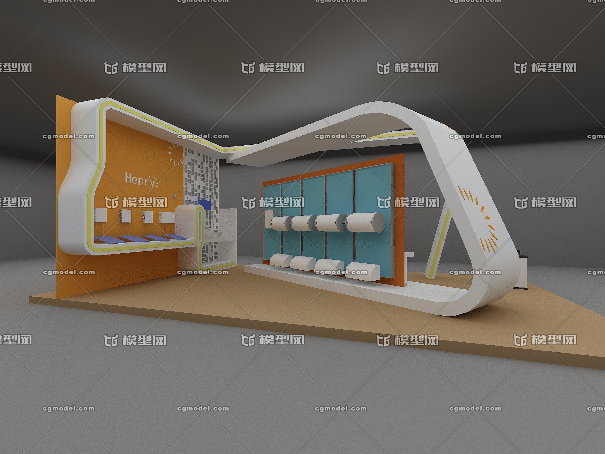 临展,展厅,展览,展示,造型墙,展台_模型2013作品_展厅城市规划展厅_cg