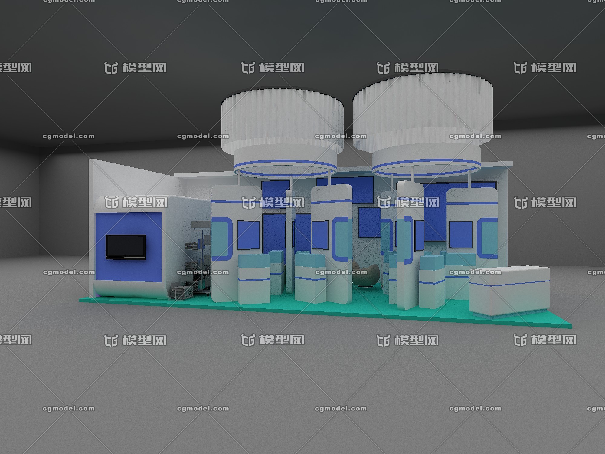 临展,展厅,展览,展示,造型墙,展台_模型2013作品_展厅城市规划展厅_cg
