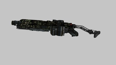 枪 生锈的枪 科幻枪 榴弹发射器模型-枪械模型模型库-3ds Max(.max)模型下载-cg模型网