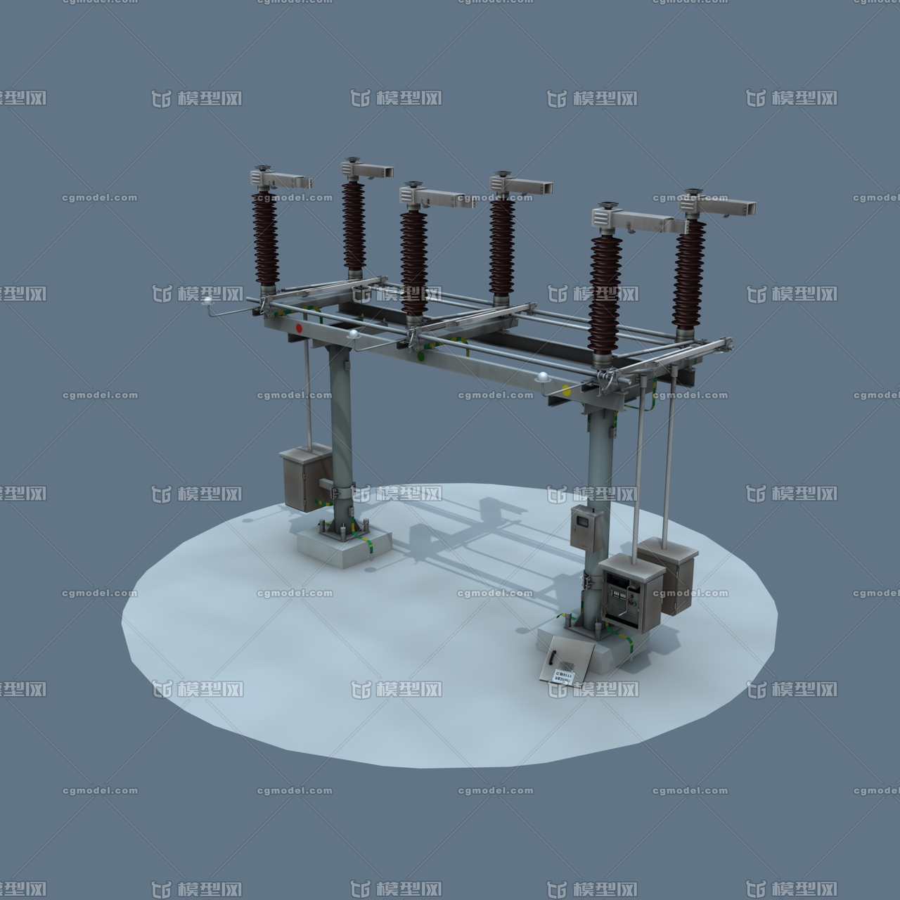 刀闸 开关模型-工业设备模型库-Maya(.ma/.mb)模型下载-cg模型网