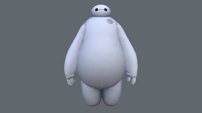 超能陆战队-大白 Baymax模型-机器人/机甲模型库-3ds Max(.max)模型下载-cg模型网