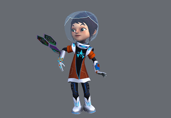 请看预览图 模型————模型简模, 高科技造型 可爱儿童风格    骨骼