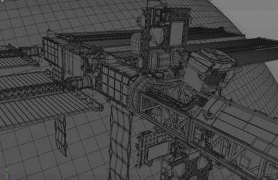 影视写实中国国际天宫卫星空间站地球 人造卫星空间站 太空宇宙科幻