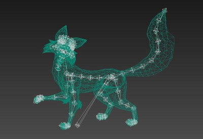 卡通 狐狸精灵  动画 狐狸仙【带绑定表情动画】 fox