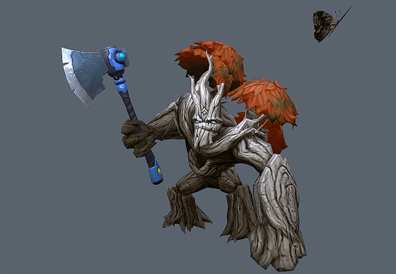 带动画 手绘 树人战士 树妖 tree 森林守卫者 守护者