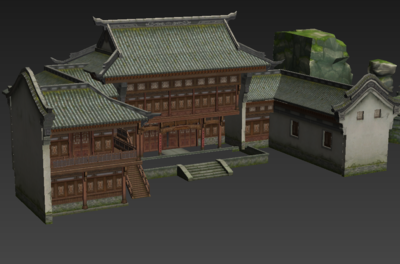 【古代群楼02】写实古代宫殿场景,含元殿,古建筑,宫殿,古城,建筑群