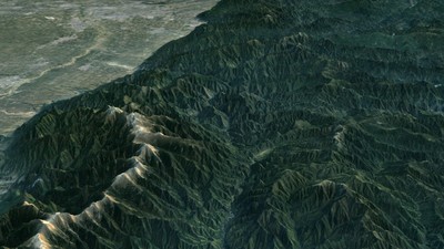 终南山3d模型 终南山地形 终南山山脉 太乙山 秦岭 西安 陕西终南山