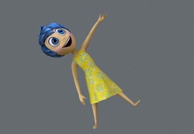 头脑特工队 乐乐 joy 【带绑定表情动画】 卡通人物 inside out