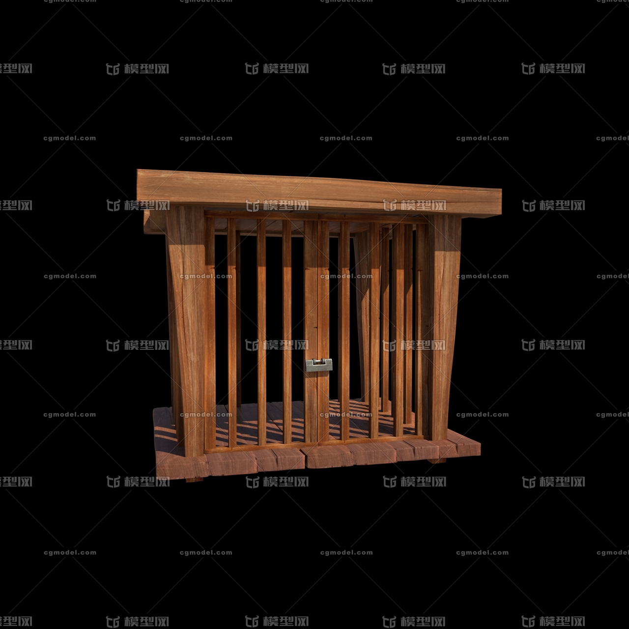 笼子 木笼模型-其他模型库-Maya(.ma/.mb)模型下载-cg模型网