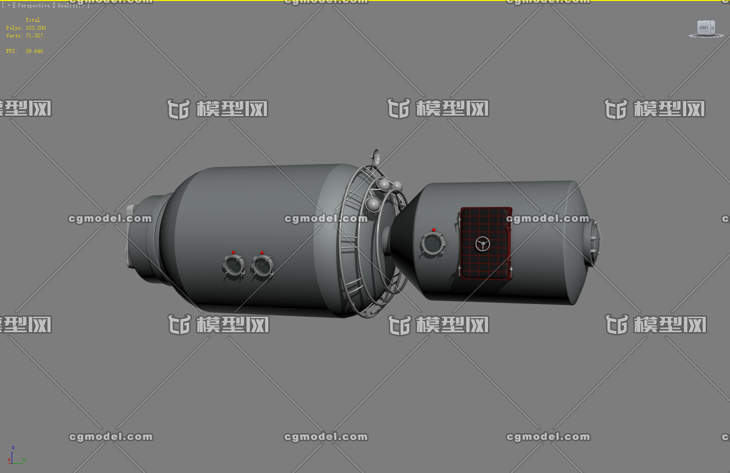 太空舱02模型-其他航天设施模型库-3ds Max(.max)模型下载-cg模型网