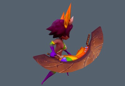 带动画 卡通 火凤凰   q版 凤凰女王 phoenix  卡通 火族 女战士