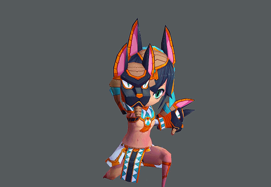 带动画 卡通埃及女战士 古埃及公主 egypt 角色