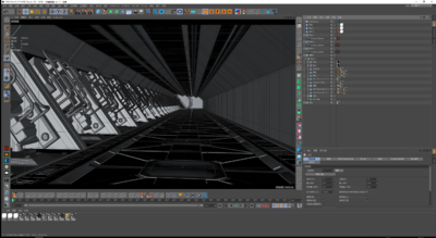 科幻通道 机械通道模型-工业设备模型库-Cinema 4D(.c4d)模型下载-cg模型网