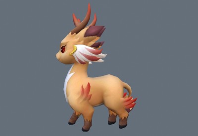 带动画 卡通 小花鹿  宠物 精灵  q版 萌宠  小鹿  deer