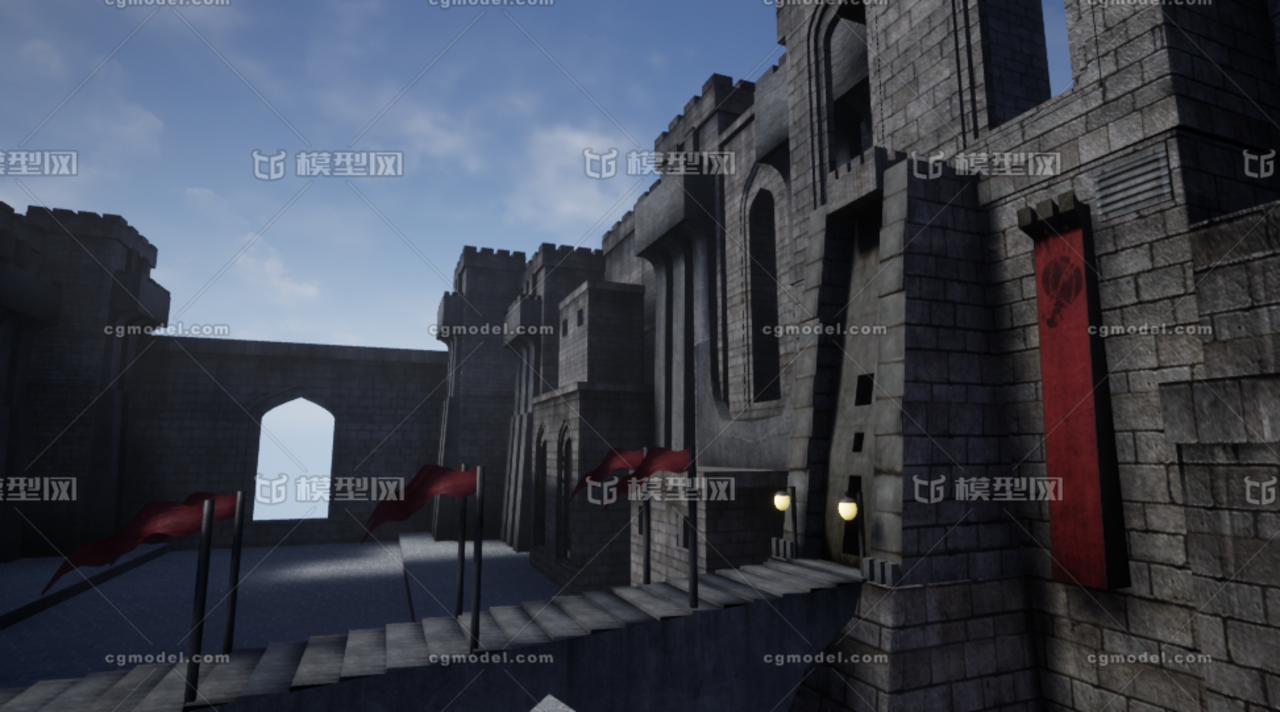 古城-古建-次时代模型-古代场景模型库-FBX(.fbx)模型下载-cg模型网