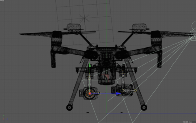 大疆工業無人機 m210 rtk 無人機模型