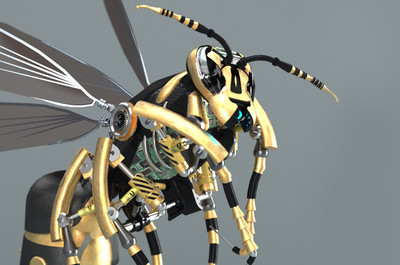 机械黄蜂3d模型