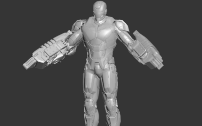 钢铁侠mk25突袭者高精度3d模型