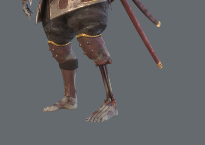 僵尸武士 pbr 次世代 日本战士 亡灵 死尸 僵尸 狂战士 武士盔甲 东瀛