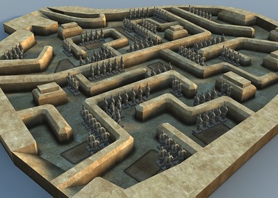 兵马俑 迷宫-西安 战国 秦朝-皇陵 国_不是精品我不发作品_场景古代