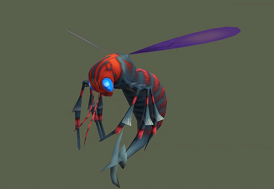 带动画 写实 毒蜂 手绘贴图 毒蜜蜂 马蜂 毒蜂怪 monster