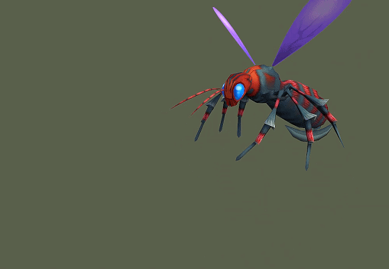 带动画 写实 毒蜂 手绘贴图 毒蜜蜂 马蜂 毒蜂怪 monster