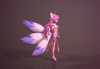 卡通小狐狸3 q版九尾狐 阿狸 可爱小狐狸精 小妖怪 小妖精 手绘游戏