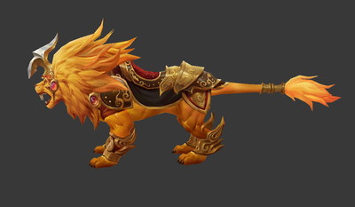 金色狮子坐骑,狮子坐骑,火狮,金毛狮王,万兽王坐骑