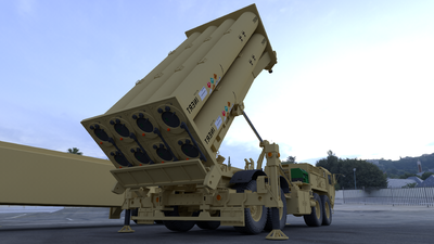 美國薩德(thaad)導彈發射車,**,純手工打造.