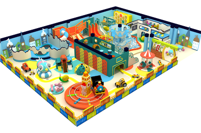 淘气堡儿童乐园亲子餐厅蹦床 卡通动物主题乐园
