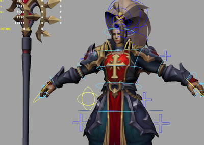 古代人物 韩信 古风男人 _原创maya练习作品_人物男人_cg模型网