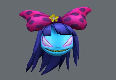 带动画 卡通 女鬼 女鬼头 鬼头女_wayne911作品_人物异形怪物_cg模型