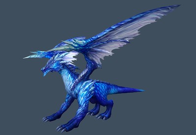 精致 设计  寒冰魔龙   冰龙   ice dragon    魔幻飞龙