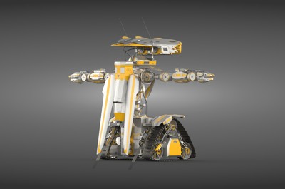 太空机器人3d模型_abinbin123作品_人物机器人/机甲人物机器人/机甲