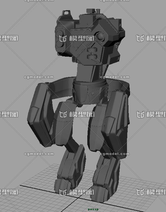 智能機器人 機器人戰士 家庭機器人 智能_原創maya練習作品_機械/器械