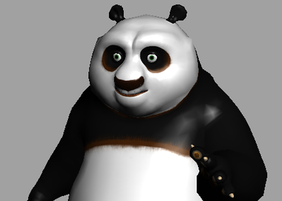 功夫熊猫 阿宝 卡通角色走路跳远 跳跃谢幕一系列动作动画 maya动画