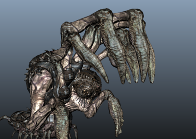 写实机甲触手怪模型