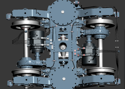 地铁转向架轨道交通