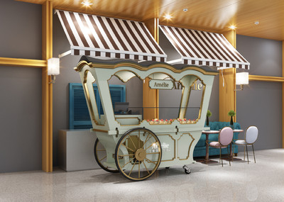 外卖推车面包蛋糕