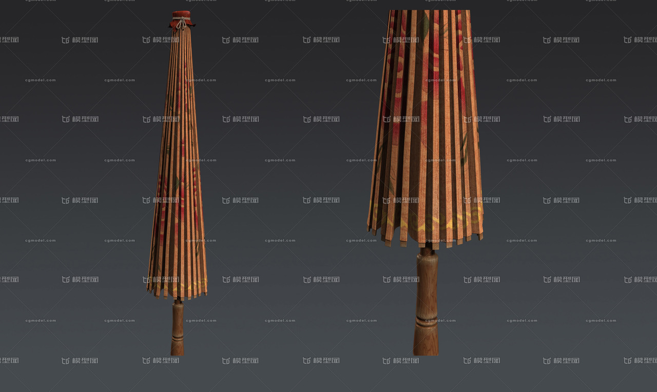 伞 古代伞模型-个人用品模型库-Maya(.ma/.mb)模型下载-cg模型网