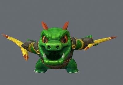 带动画 卡通 鳄鱼怪 q版 手绘 贴图 鳄鱼 怪物