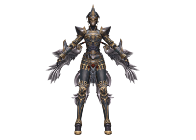 奇幻盔甲双刀女骑士女战士女法师