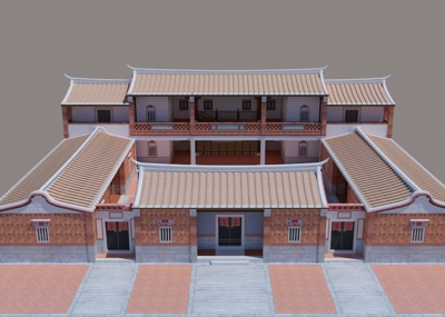 闽南古厝建筑 古建模型-现代场景模型库-3ds Max(.max)模型下载-cg模型网