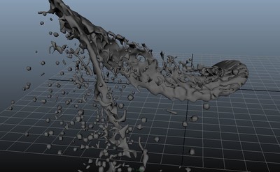 水流旋转3d模型
