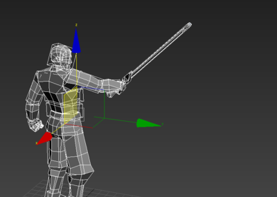 单手剑动作战士拿剑动作