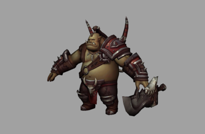 半兽人战士  兽人士兵  魔兽兽人  卡通半兽人  半兽人怪物  拿武器的